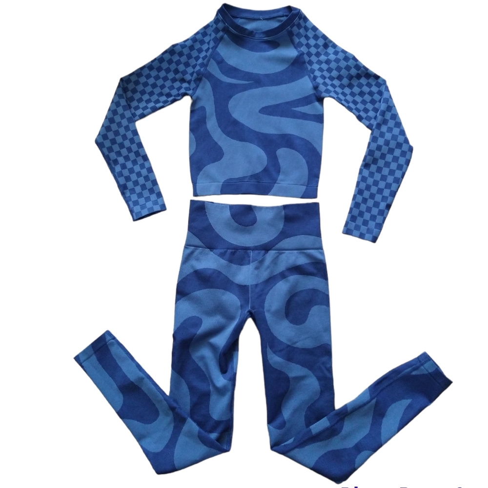 Fabletics Jada Seamless Leggings and Crop top Two Piece Set XS/S